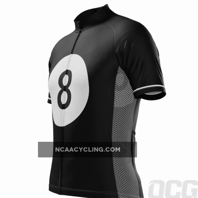 Men's Magic 8-Ball Black Short Sleeve Cycling Jersey, Magic 8 Online