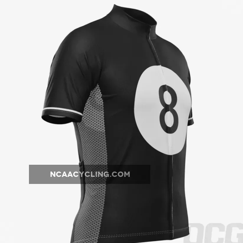 Men's Magic 8-Ball Black Short Sleeve Cycling Jersey, Magic 8 Online