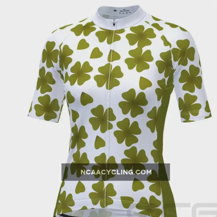 Women's Four Leaf Clover Ireland Cycling Jersey For Sale