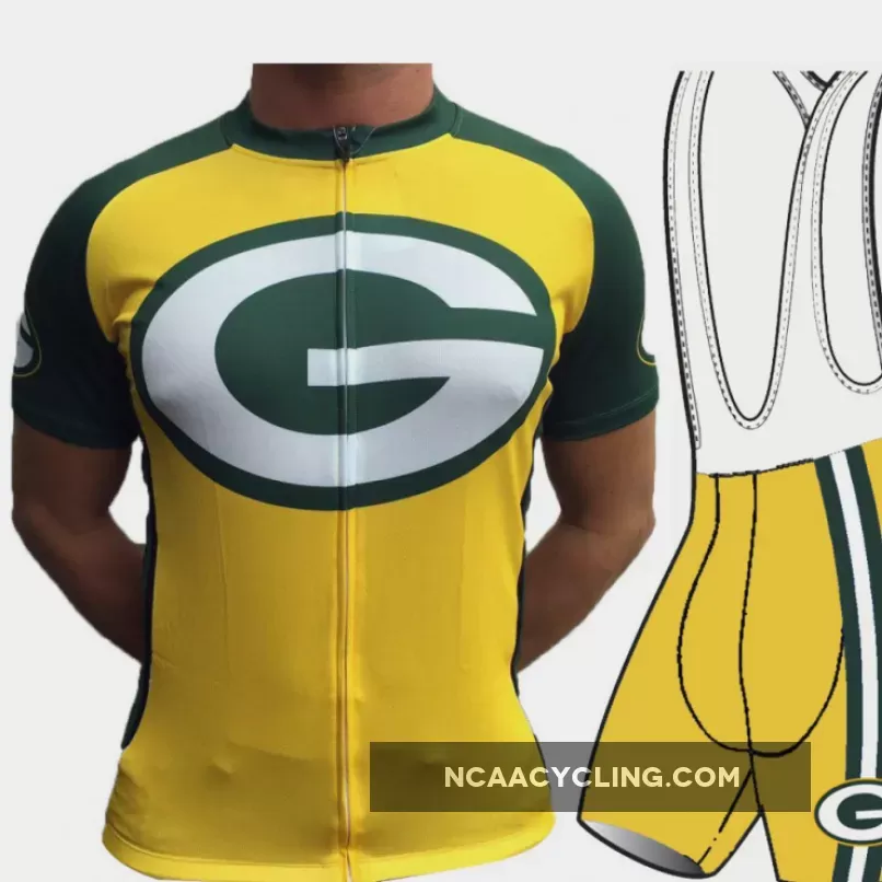 NFL Green Bay Packers Short Sleeve Cycling Jersey Z-1905697
