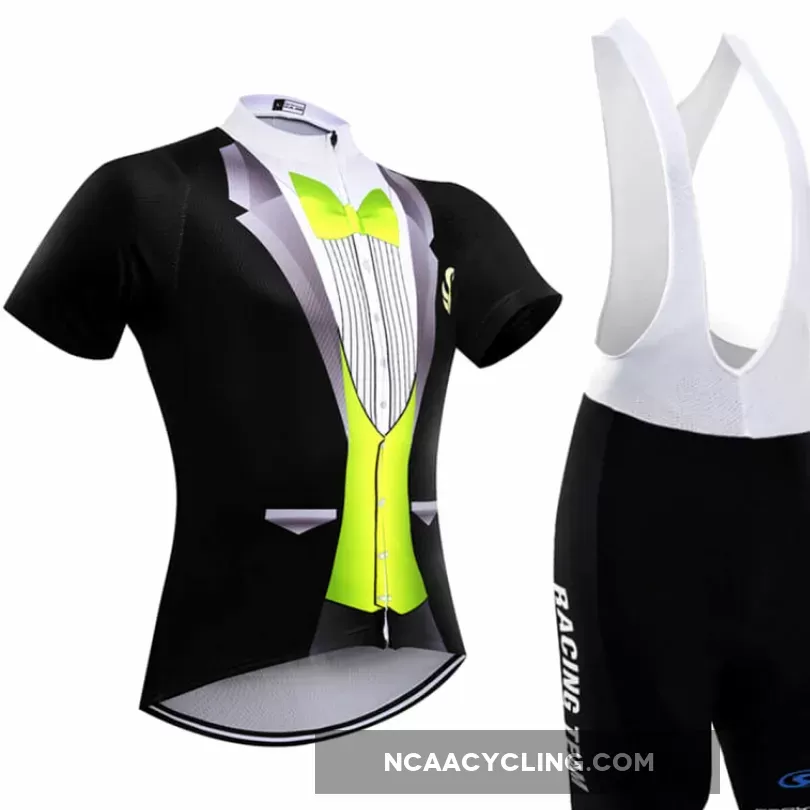 Men's Tuxedo Cycling Kit Yellow Black To Buy