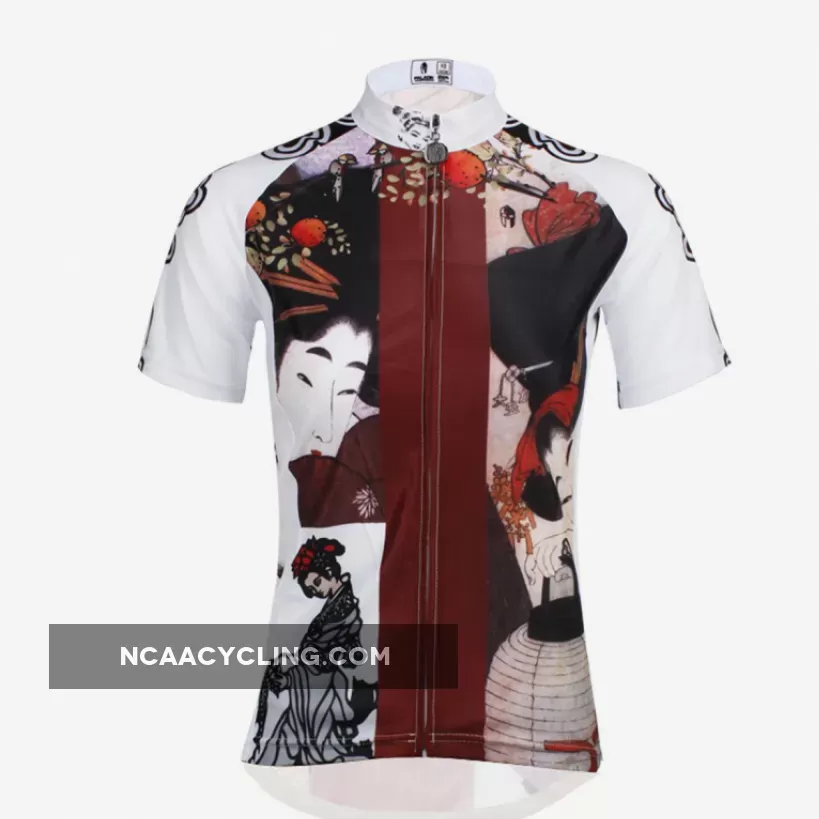 Ilpaladino Traditional Japanese Girl Cycling Jersey Women's Short-Sleeve T-shirt NO.644