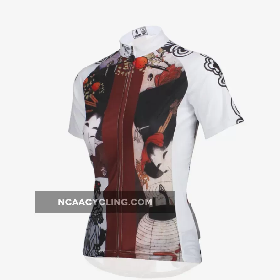 Ilpaladino Traditional Japanese Girl Cycling Jersey Women's Short-Sleeve T-shirt NO.644