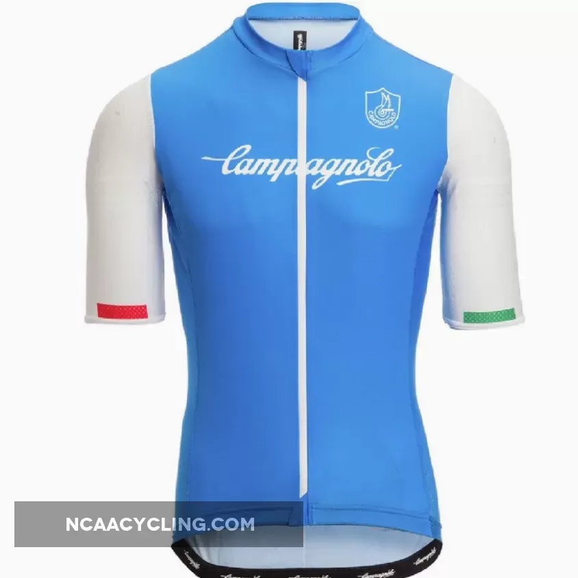Campagnolo IRIDIO Cycling Jersey Long Zip Azzurro Italia