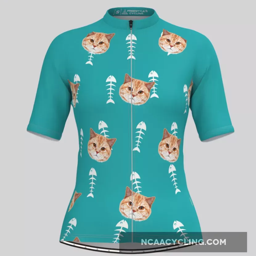 Custom Cat Face V2 Women's Jersey For Sale