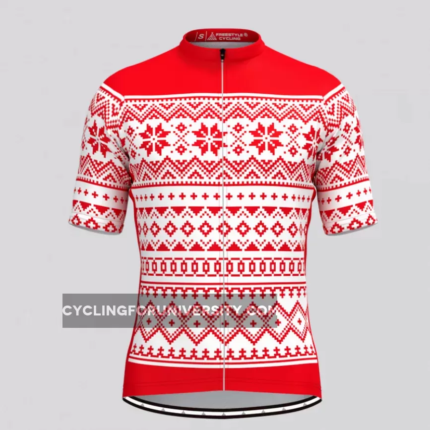 Classic Ugly Christmas sweater Men's Cycling Jersey - Red