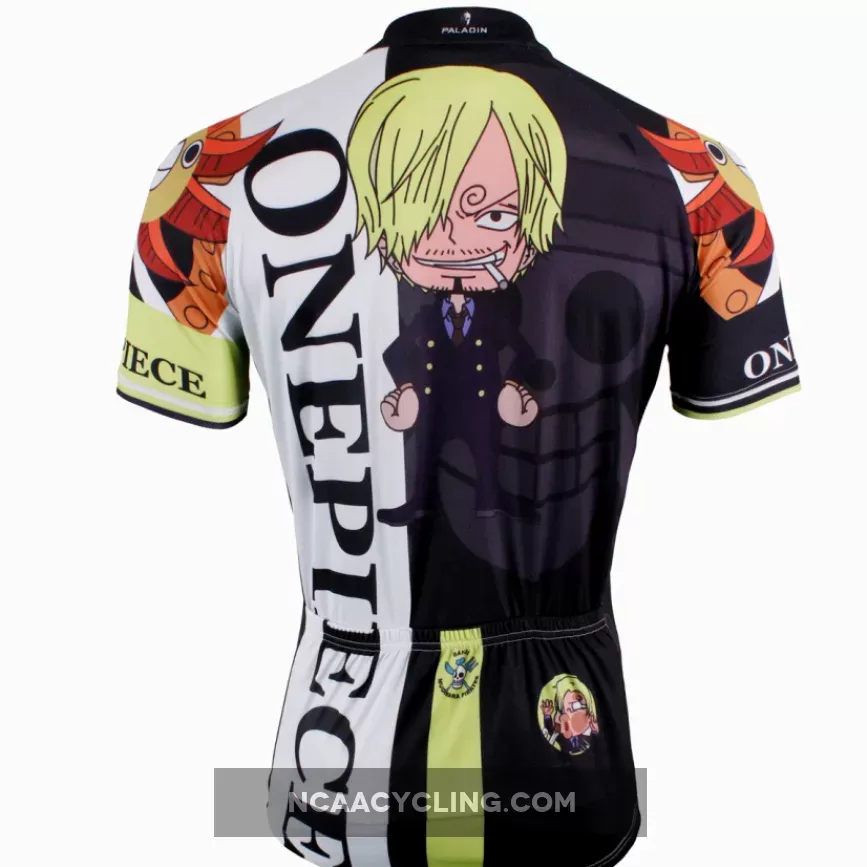 ONE PIECE Series Pirates Vinsmoke Sanji Men's Cycling Jersey Team Jacket Leisure T-shirt Summer Spring Autumn Clothes Sportswear Anime Animation Manga NO.406