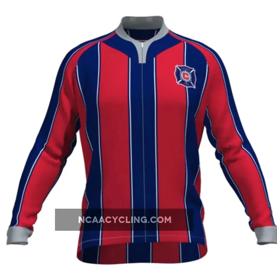 MLS Chicago Fire SC Long Sleeve Cycling Jerseys Z-1905631