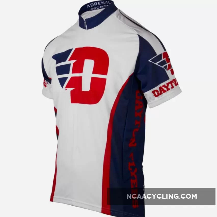 NCAA University of Dayton Flyers White Cycling Jerseys