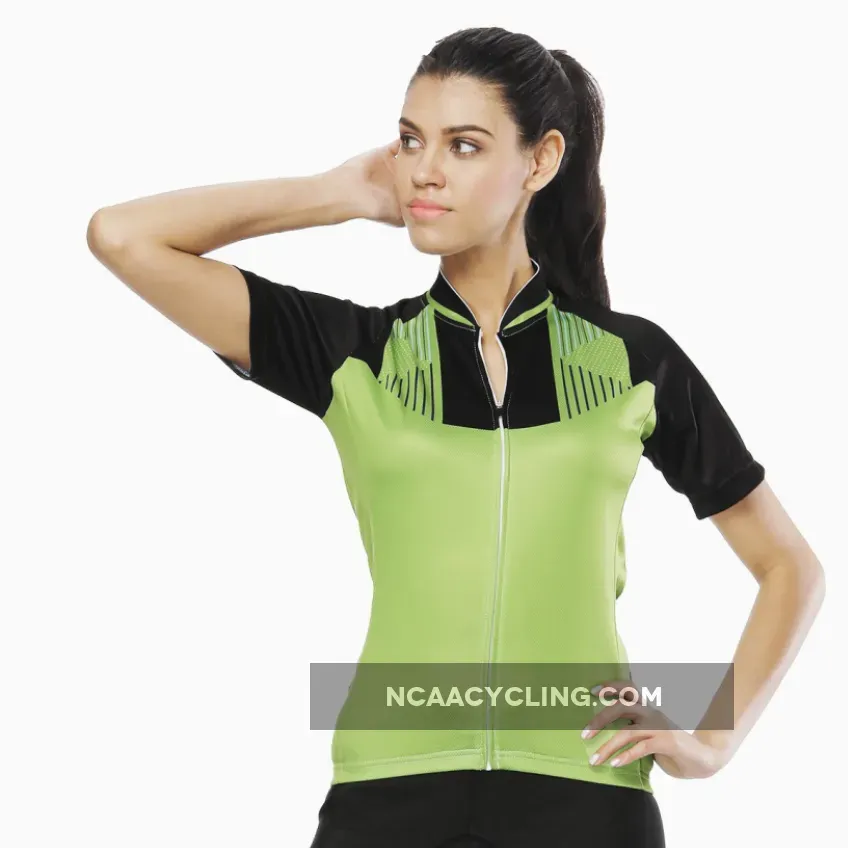 Grass Green Women's Cycling Short-sleeve Bike Jersey T-shirt Summer Spring Road Bike Wear Mountain Bike MTB Clothes Sports Apparel Top NO. 802