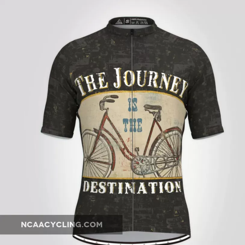 The Journey Is The Destination Cycling Jersey Black Outlet
