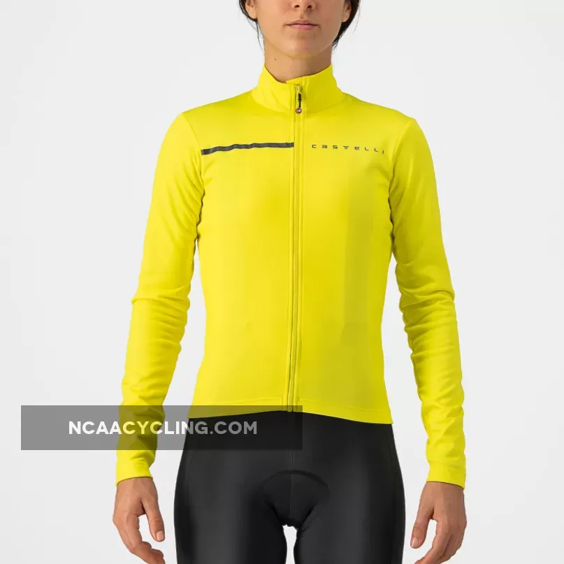 Castelli Sinergia 2 woman long sleeves jersey - Yellow