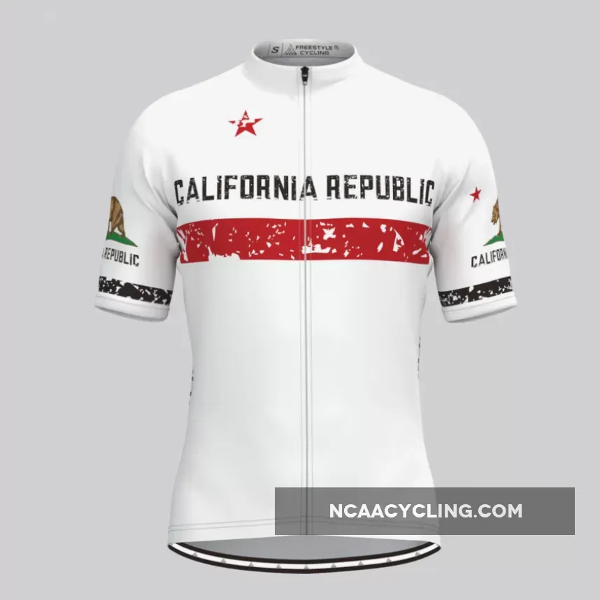 Men's Republic California Cycling Jersey - White To Buy