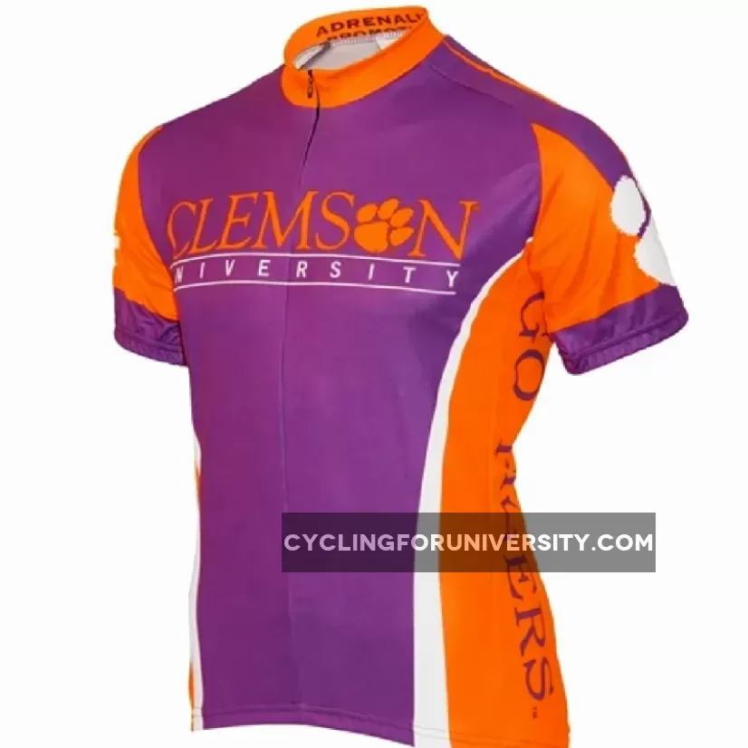 Adrenaline Promo Clemson University Tigers College 3/4 zip Men's Cycling Jersey