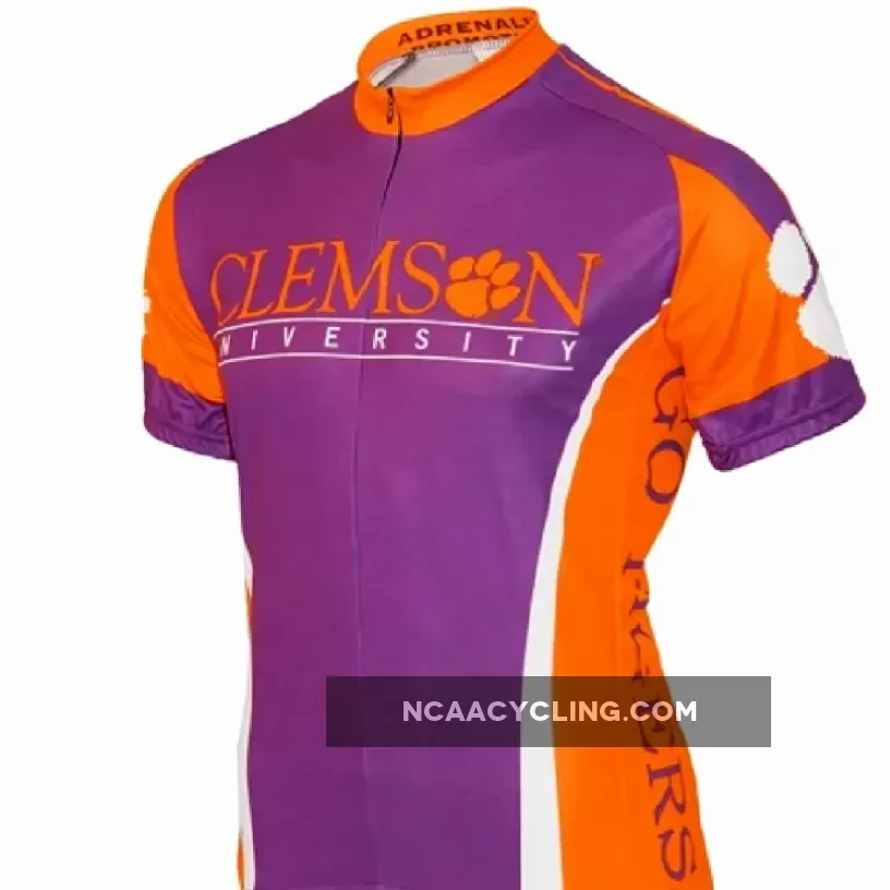 Adrenaline Promo Clemson University Tigers College 3/4 zip Men's Cycling Jersey