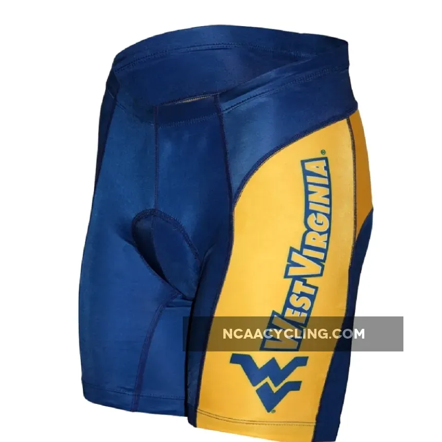 Adrenaline Promo University of West Virginia Logo padded Cycling Shorts-Mens