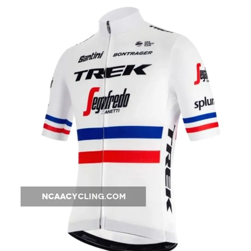 2019 Team TREK - SEGAFREDO french champion Short Sleeve cycling Jersey bike clothing Cycle apparel Shirt