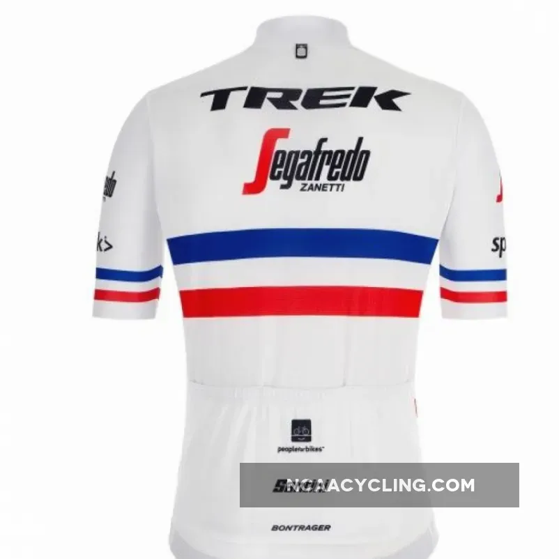 2019 Team TREK - SEGAFREDO french champion Short Sleeve cycling Jersey bike clothing Cycle apparel Shirt
