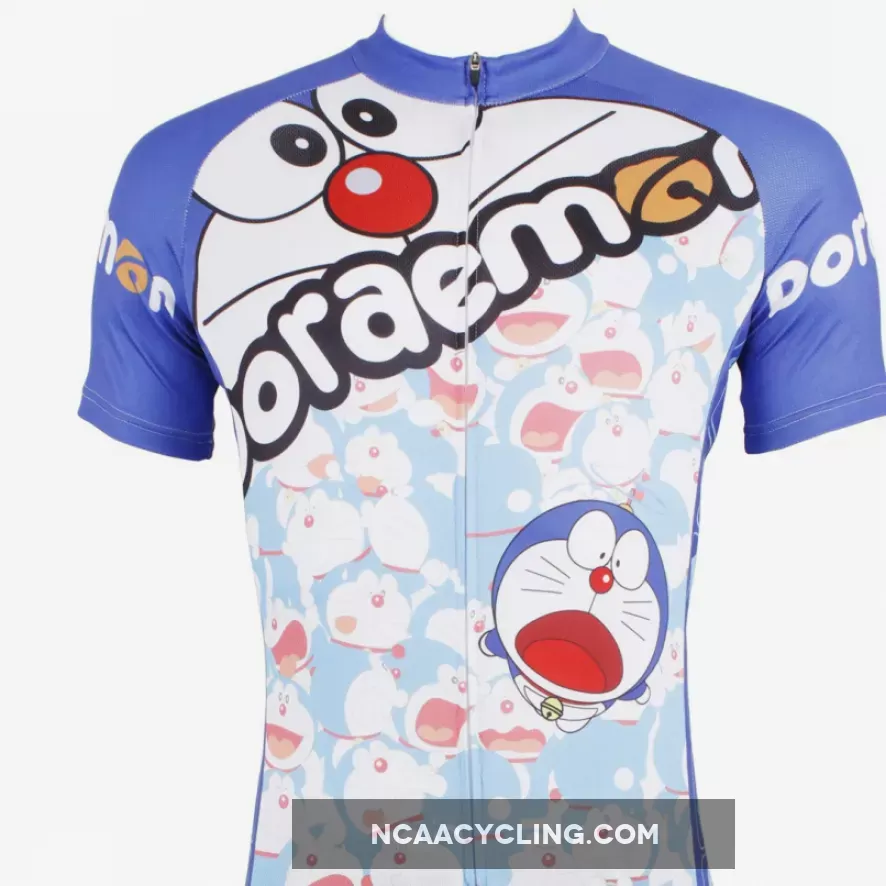Ilpaladino Doraemon Cartoon World Men's Cycling Jersey/Suit Bike Shirt Black Breathable Quick Dry Apparel Outdoor Sports Gear Professional Cyclist Tights NO.530