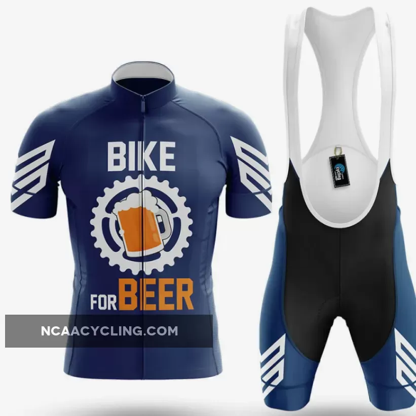 Bike For Beer V3 - Navy - Men's Cycling Kit / Full Set