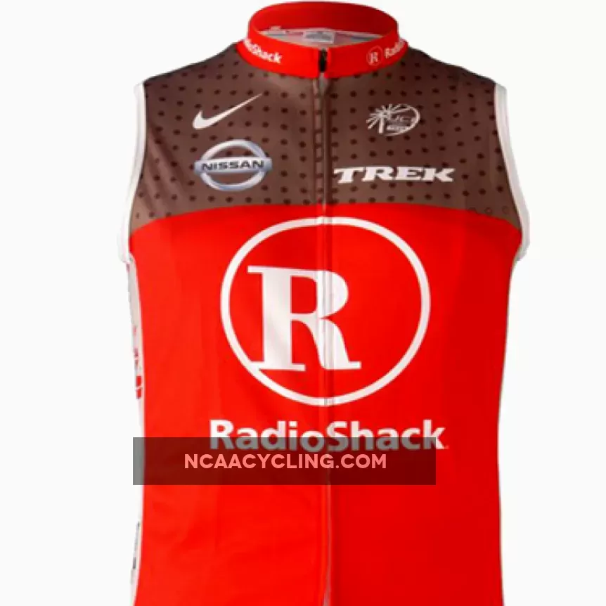 Team RadioShack Cycling Thermal Sleeveless Vest RED Outlet