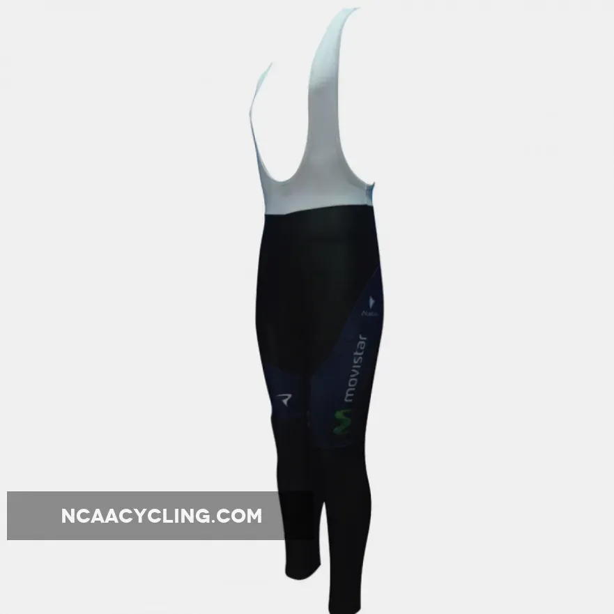 2013 Movistar Cycling Winter Bib Tights For Sale