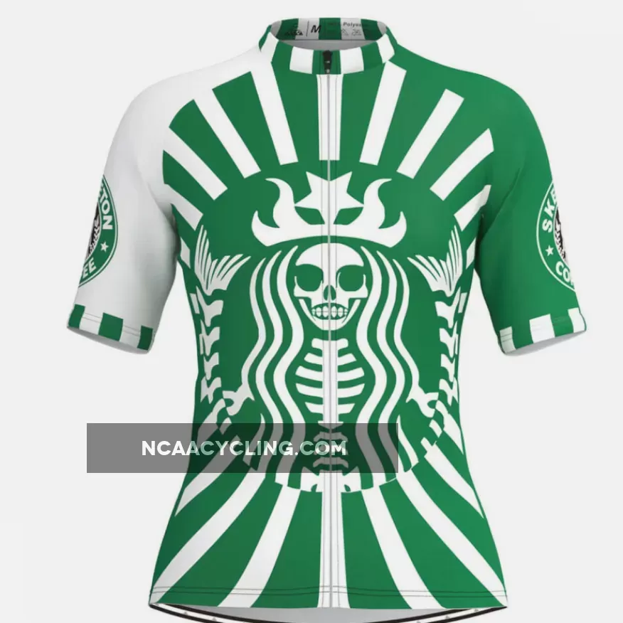 Skeletonbucks Coffee Short Sleeve Women's Cycling Jersey
