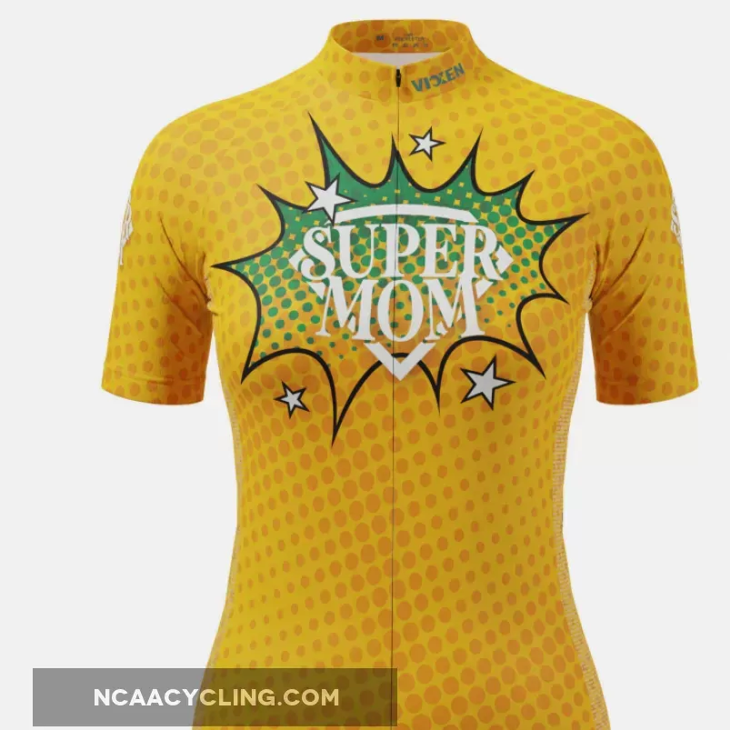 Women's Super Mom Short Sleeve Cycling Jersey New Releases