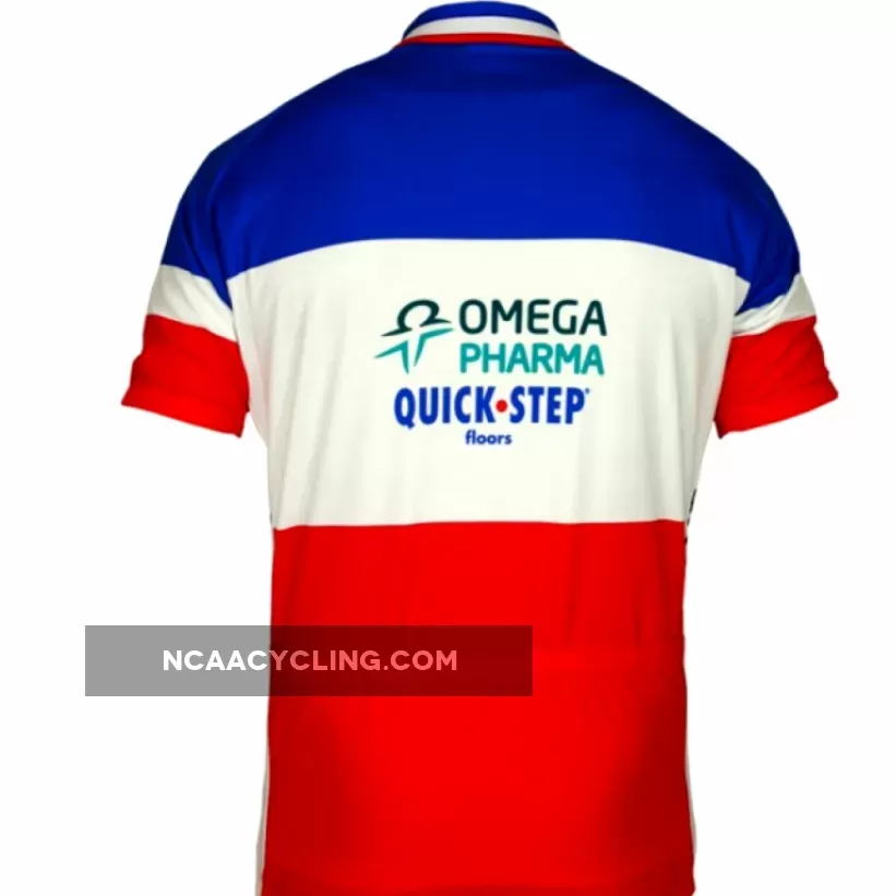 OMEGA PHARMA-QUICKSTEP French Time Trial Champion 2011/12 Vermarc professional cycling team - Cycling Jersey Short Sleeve