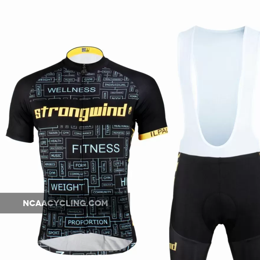 ILPALADINO STRONG WIND FITNESS HEALTH MUSCLES Men's Cycling Jersey/Kit Bike Bicycling Pro Cycle Clothing Racing Apparel Outdoor Sports Leisure Biking T-shirt Wear Outdoor Sport NO.619