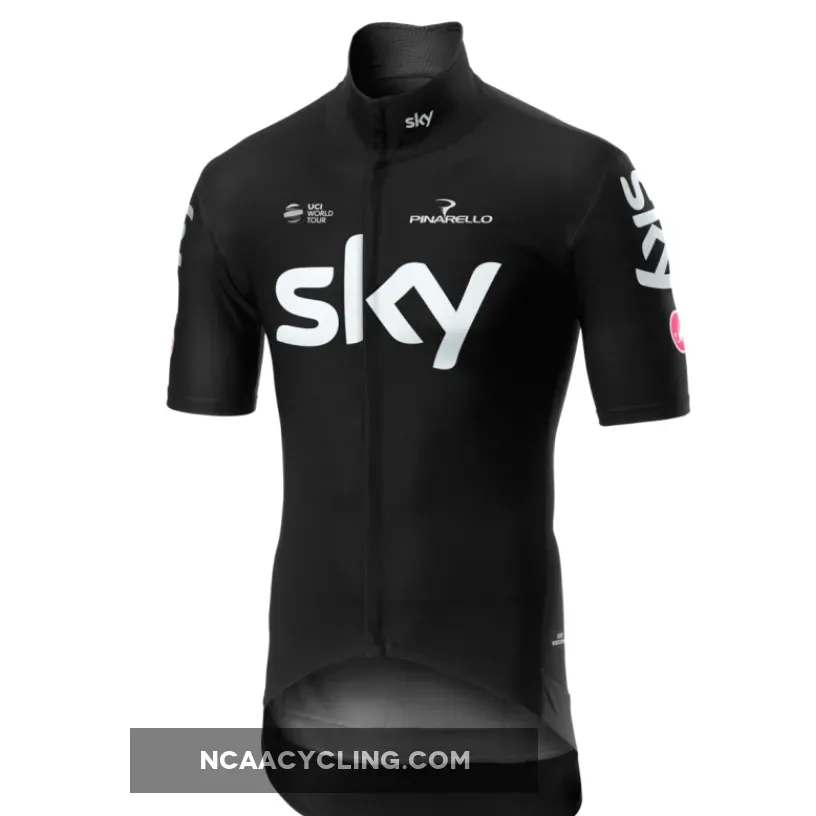 2019 Team SKY Black Short Sleeve cycling Jersey bike clothing Cycle apparel Shirt