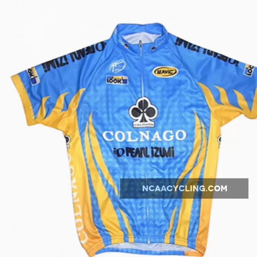 Team Colnago BLUE/YELLOW Cycling Short Sleeve Jersey Outlet