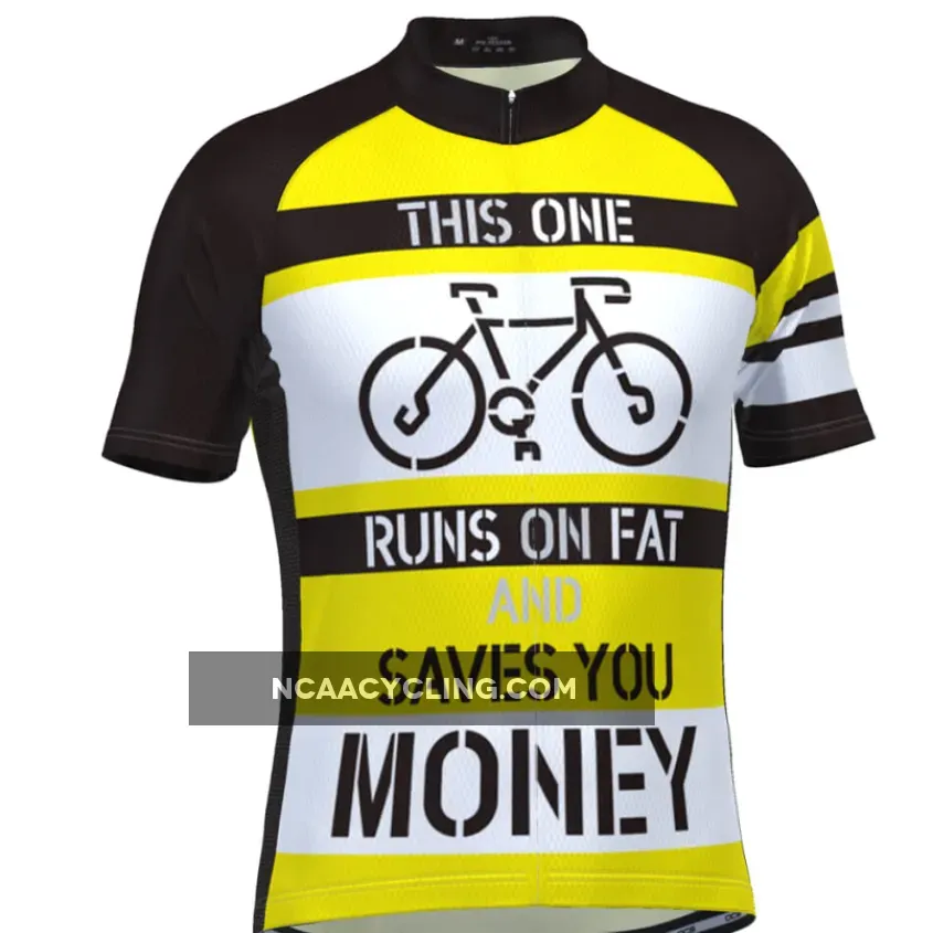 Men's Runs On Fat Short Sleeve Cycling Jersey Online