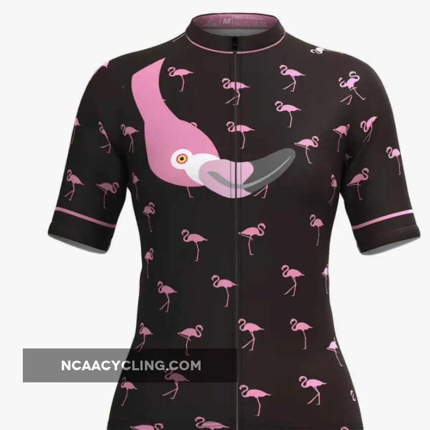 Pink Flamingo Themed Women's Cycling Jersey Online
