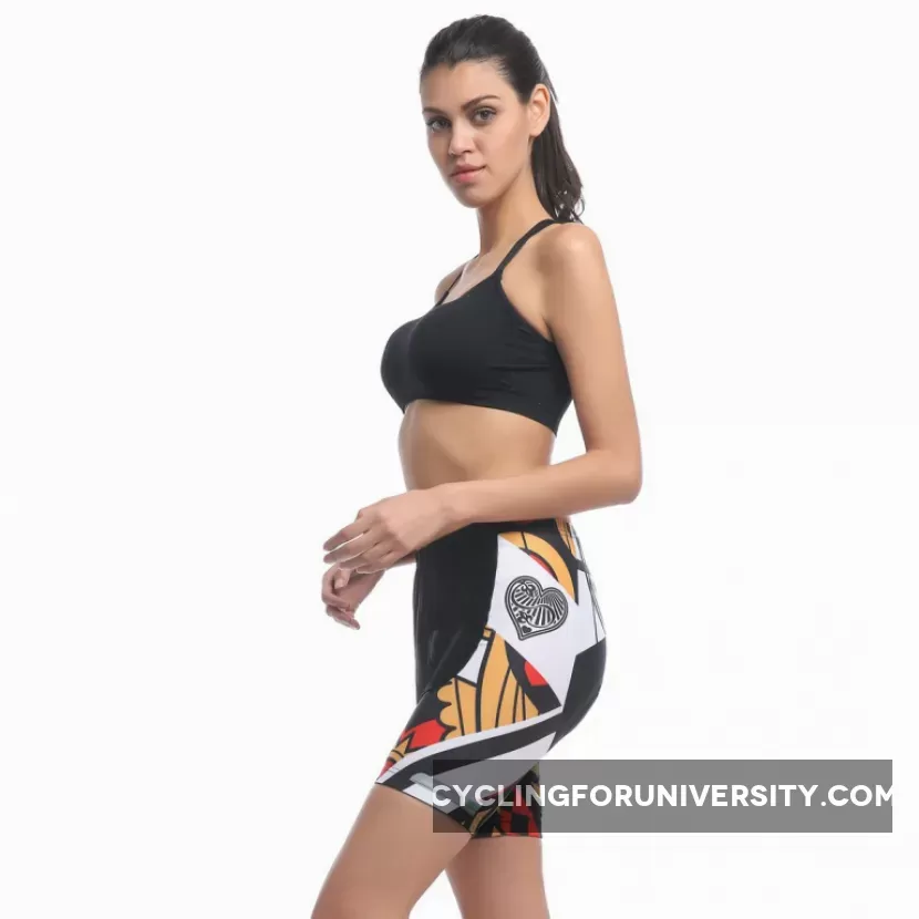 Women's Cycling Padded Shorts UPF 50+ Poker pattern Cycling Shorts 641