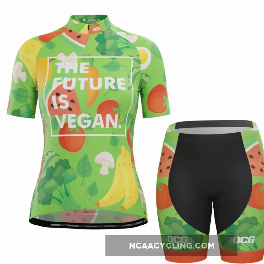 Women's The Future is Vegan Short Sleeve Cycling Kit