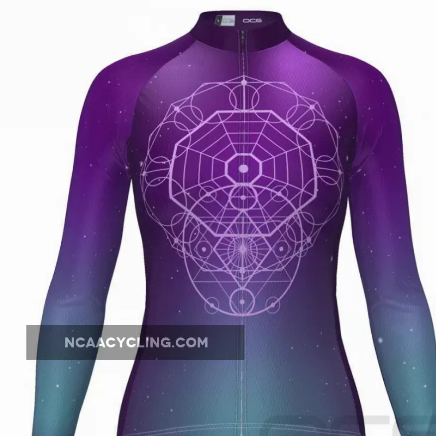 Women's Sacred Geometry Long Sleeve Cycling Jersey To Buy