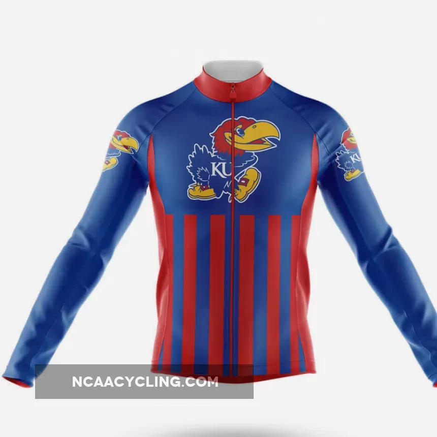 University of Kansas USA Long Sleeve Cycling Jersey Only