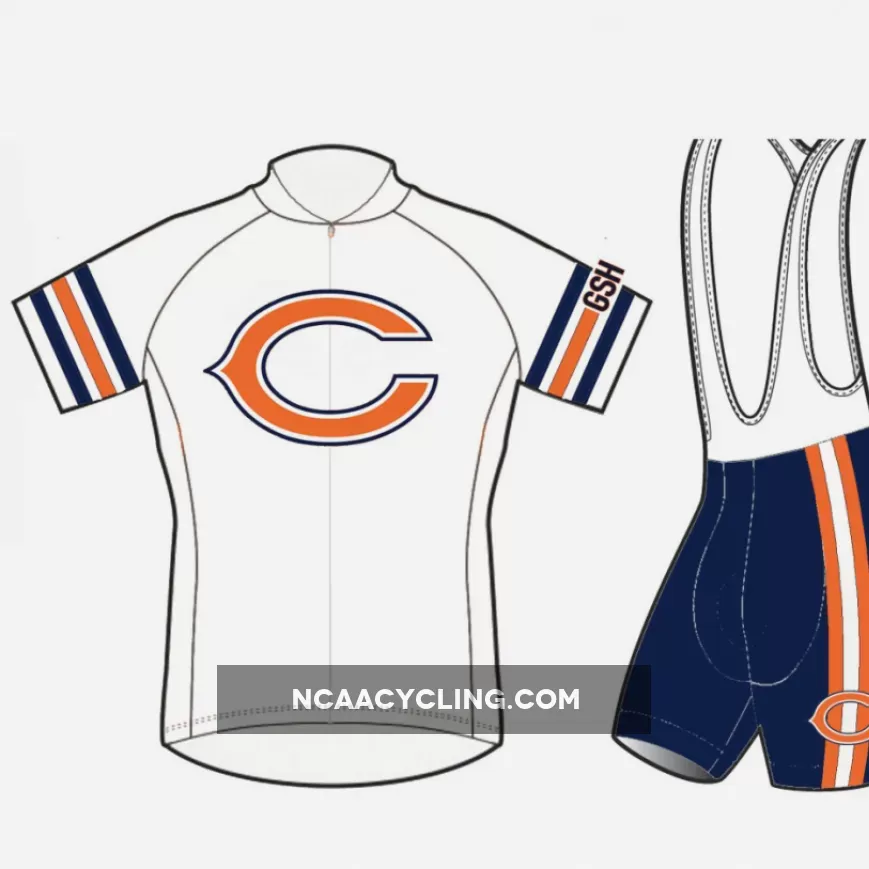 NFL Chicago Bears White Cycling Jerseys (bib) Shorts