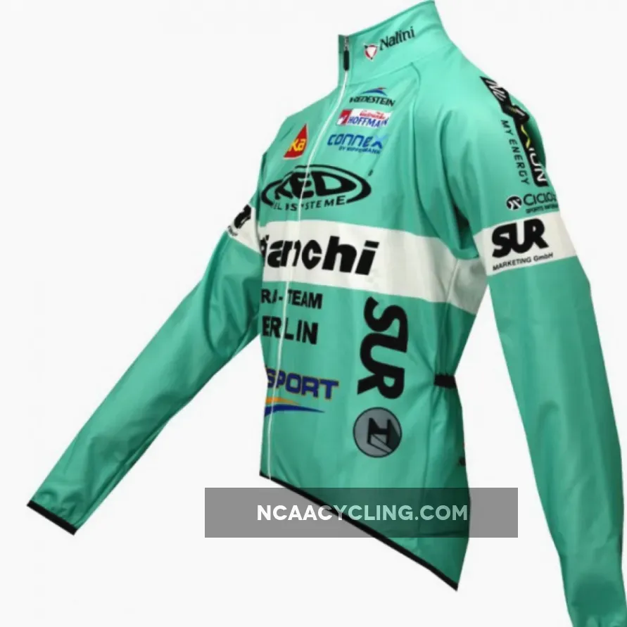 Bianchi Berlin 2010 Nalini Radsport-Profi-Team Winter Fleece Long sleeve cycling jersey jacket