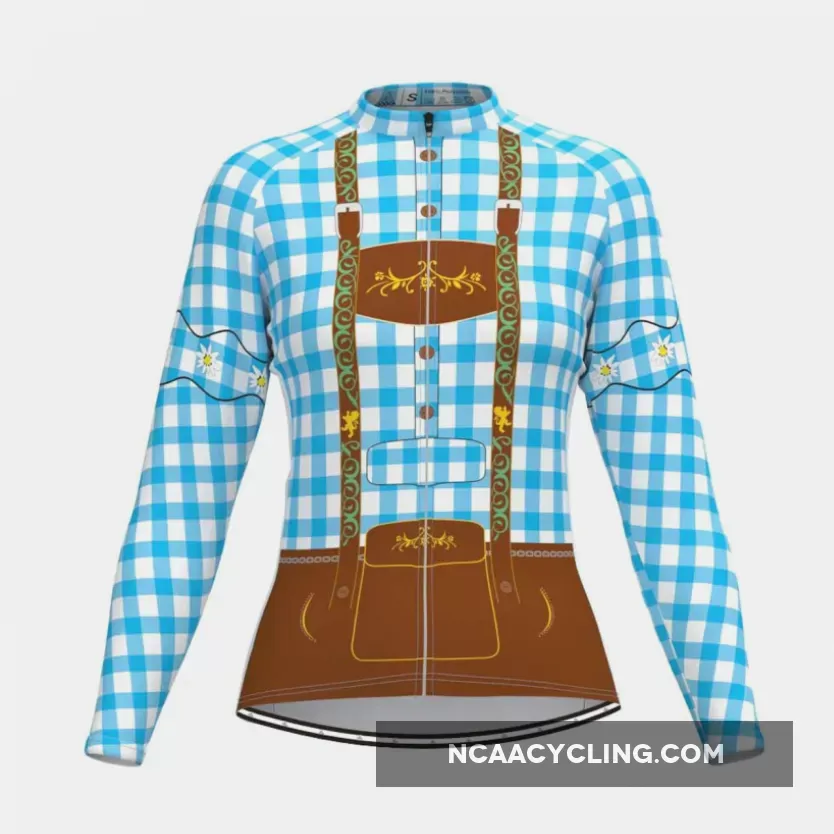 Tirolese Women's Long Sleeve Cycling Jersey Blue Outlet