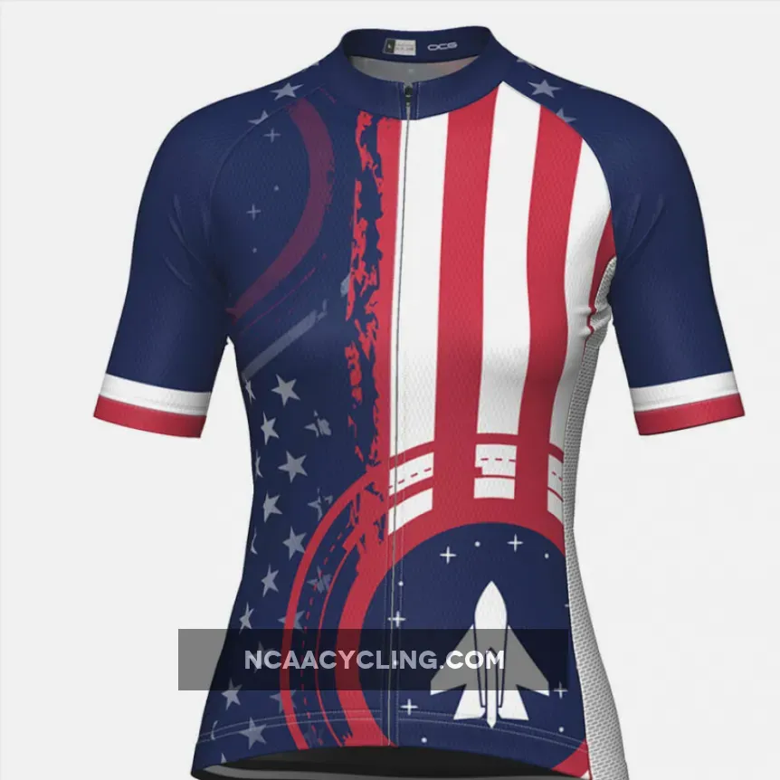 Women's Air Force American Flag Armed Forces Cycling Jersey #Armed Forces Bike Race