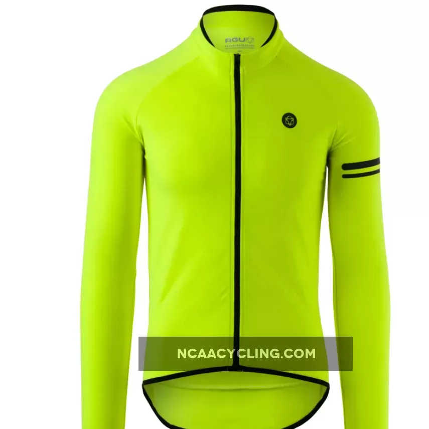 Agu Essential Thermo long sleeve jersey - Yellow Agu Thermojacke