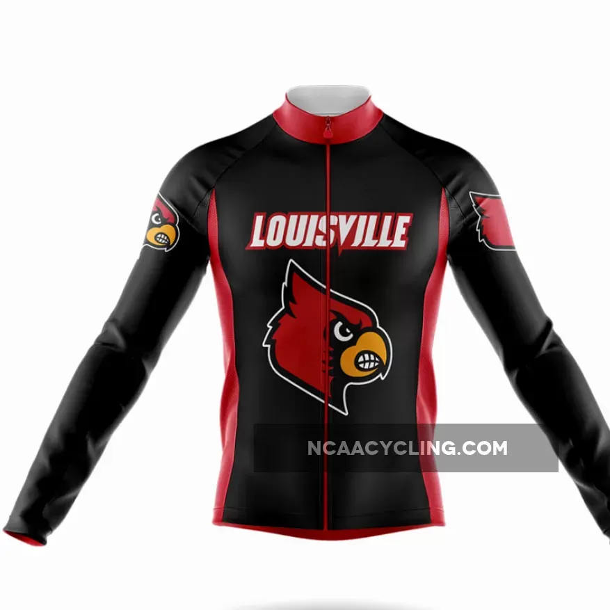 Outlet Louisville Cardinals Long Sleeve Cycling Jersey Only