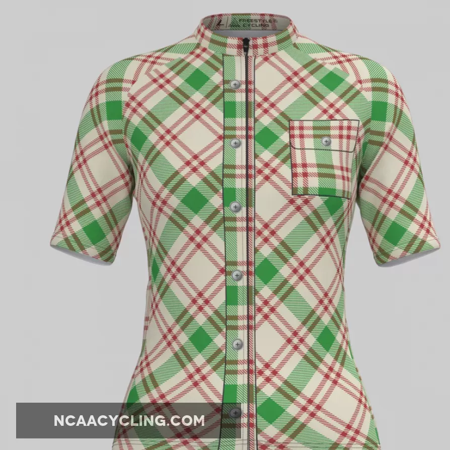 Plaid Checkered Shirt V26 Women's Cycling Jersey To Buy