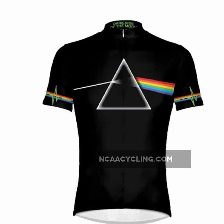 Primal Wear Pink Floyd Dark Side of the Moon Men's Sport Cycling Jersey Pink Floyd Cycling Jersey
