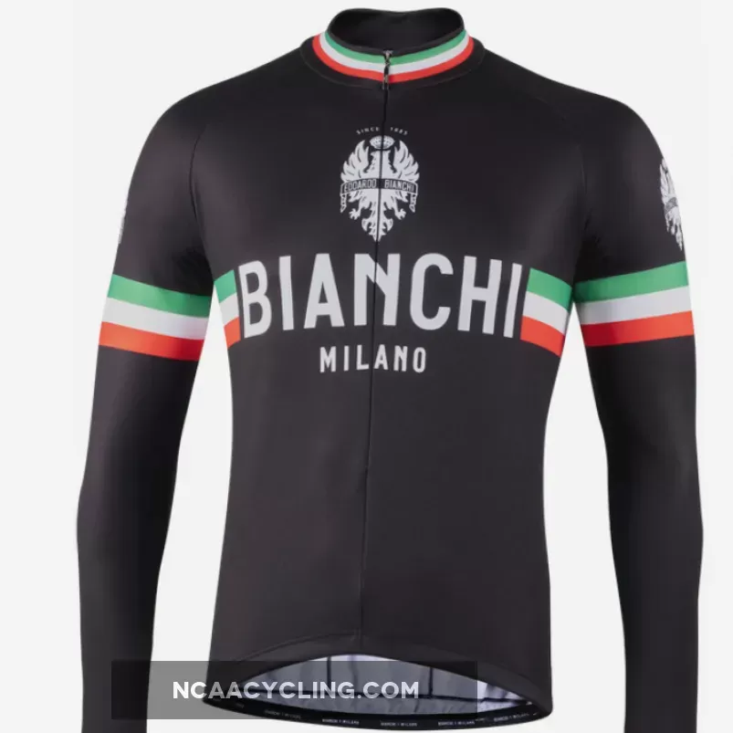 Bianchi Milano Storia Black Long Sleeve Jersey,