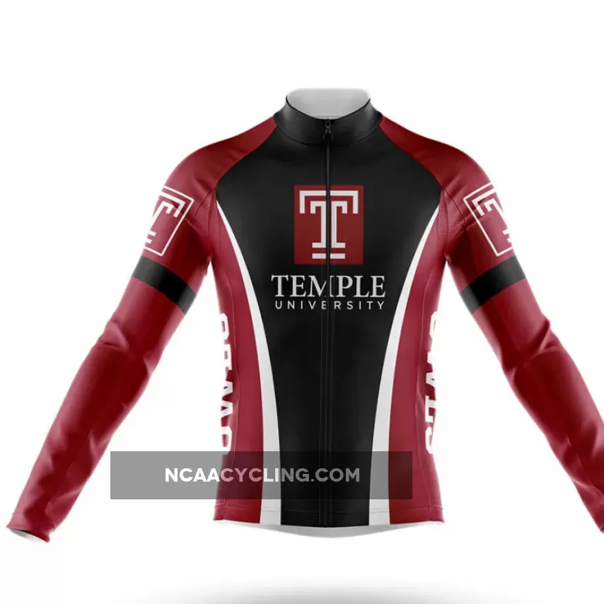 Temple University Long Sleeve Cycling Jersey Only Restock