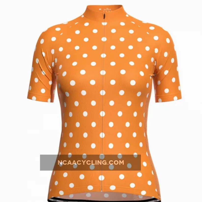 Women's High Visibility Polka Dot Cycling Jersey Outlet