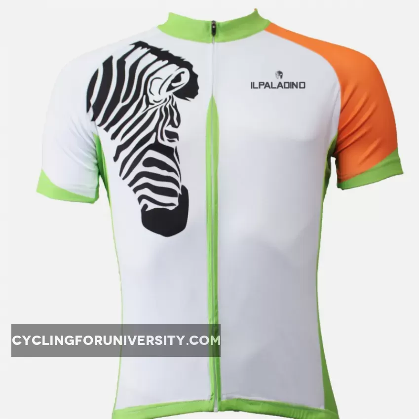 Zebra Orange-arm Men's Short-Sleeve Cycling Jersey Bicycling Shirts Summer NO.502